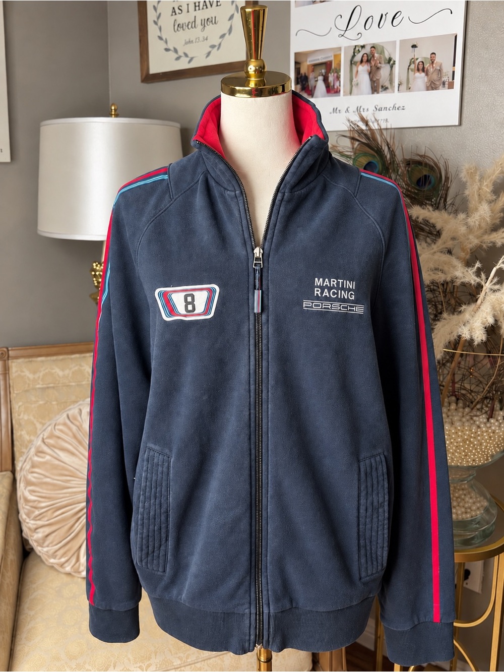 Martini Racing Men's Navy Zip-Up Jacket